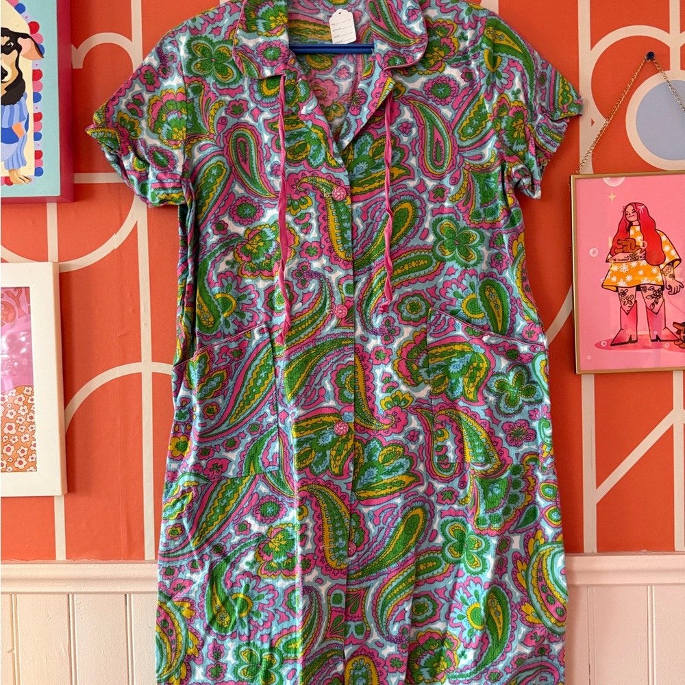 Retro Paisley Dress
